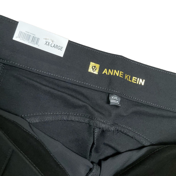 Anne Klein Women's Ankle Pants 2 PAIRS Black Gray Size XXL 20 NWT - Picture 8 of 11
